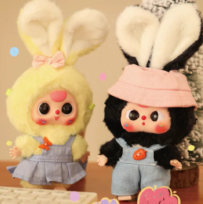 【T038】Baby Three Macaron Cute Bunny Series Plush Dolls