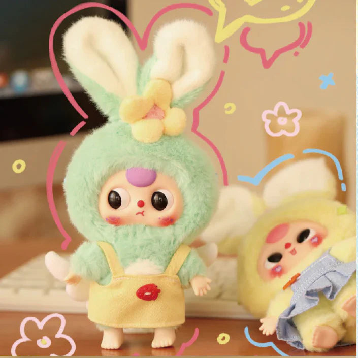 【T038】Baby Three Macaron Cute Bunny Series Plush Dolls