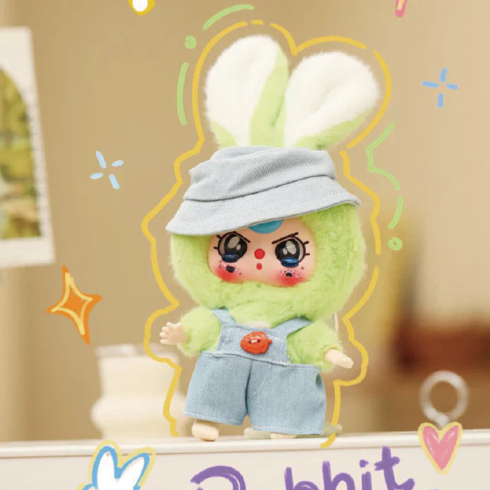 【T038】Baby Three Macaron Cute Bunny Series Plush Dolls