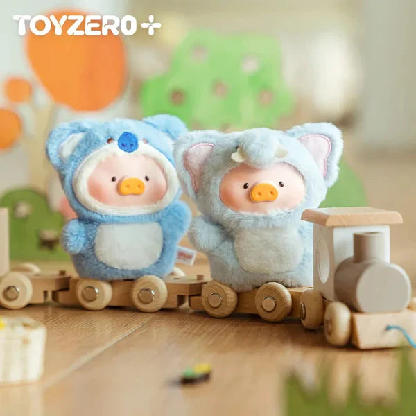 【T126】LuLu The Piggy Animal Party-Puppet Show PVC Face Plush Keychain Blind Box