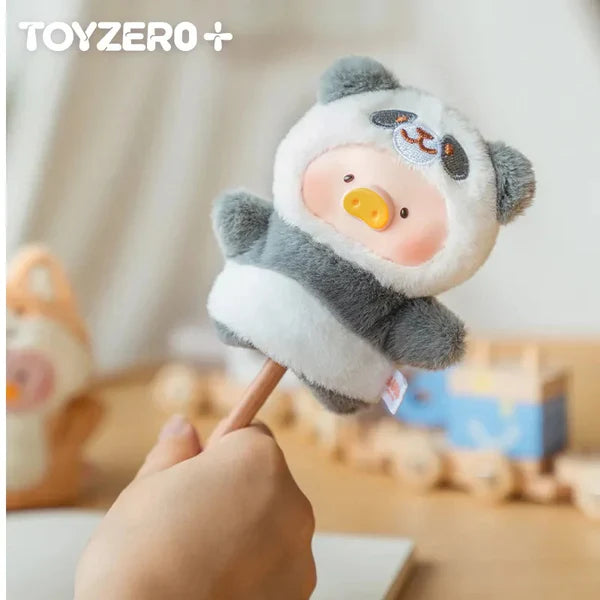 【T126】LuLu The Piggy Animal Party-Puppet Show PVC Face Plush Keychain Blind Box