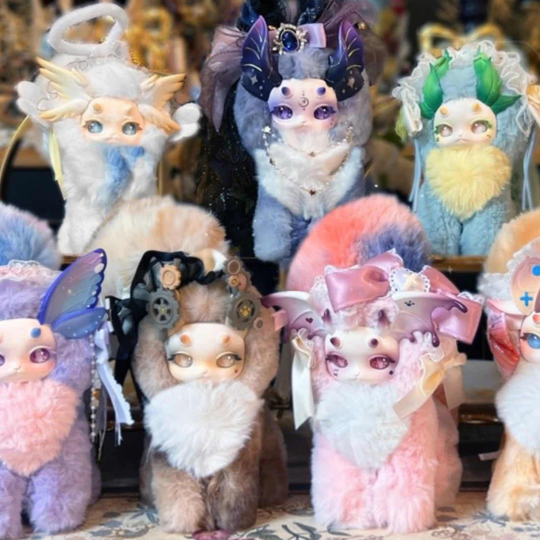 【T085】 Mao mao long Fantasy Creature Magic Plush Series Dolls