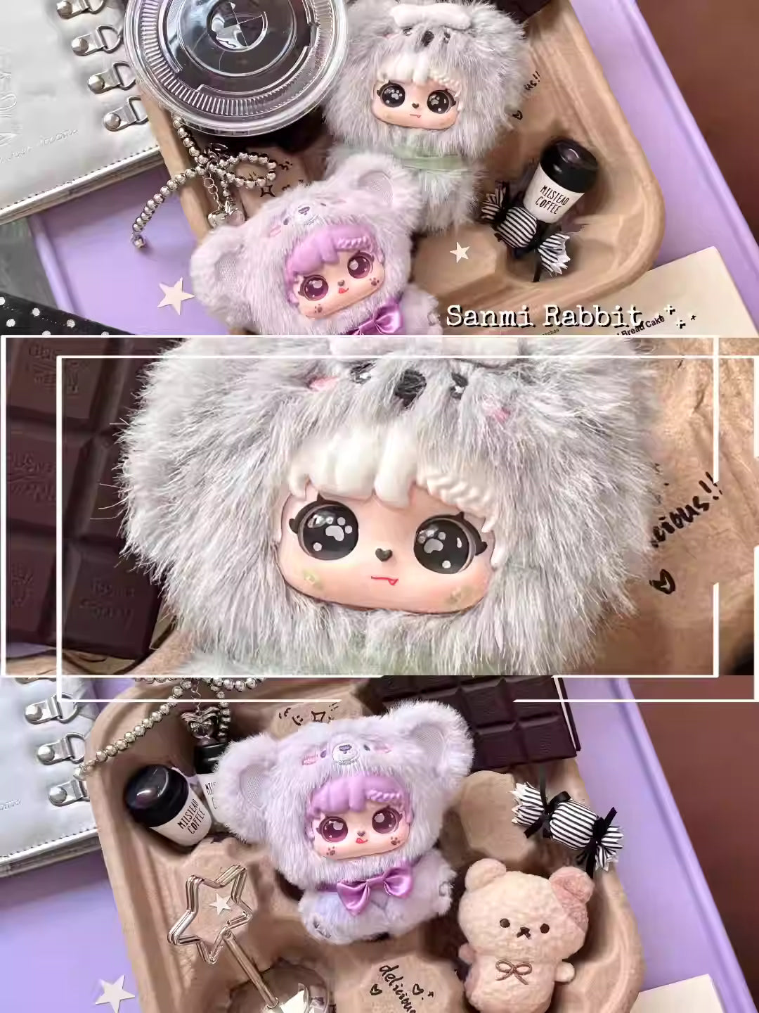 【T141】 Sanmi Rabbit's Little Baby Hand in Hand Series Plush Blind Box