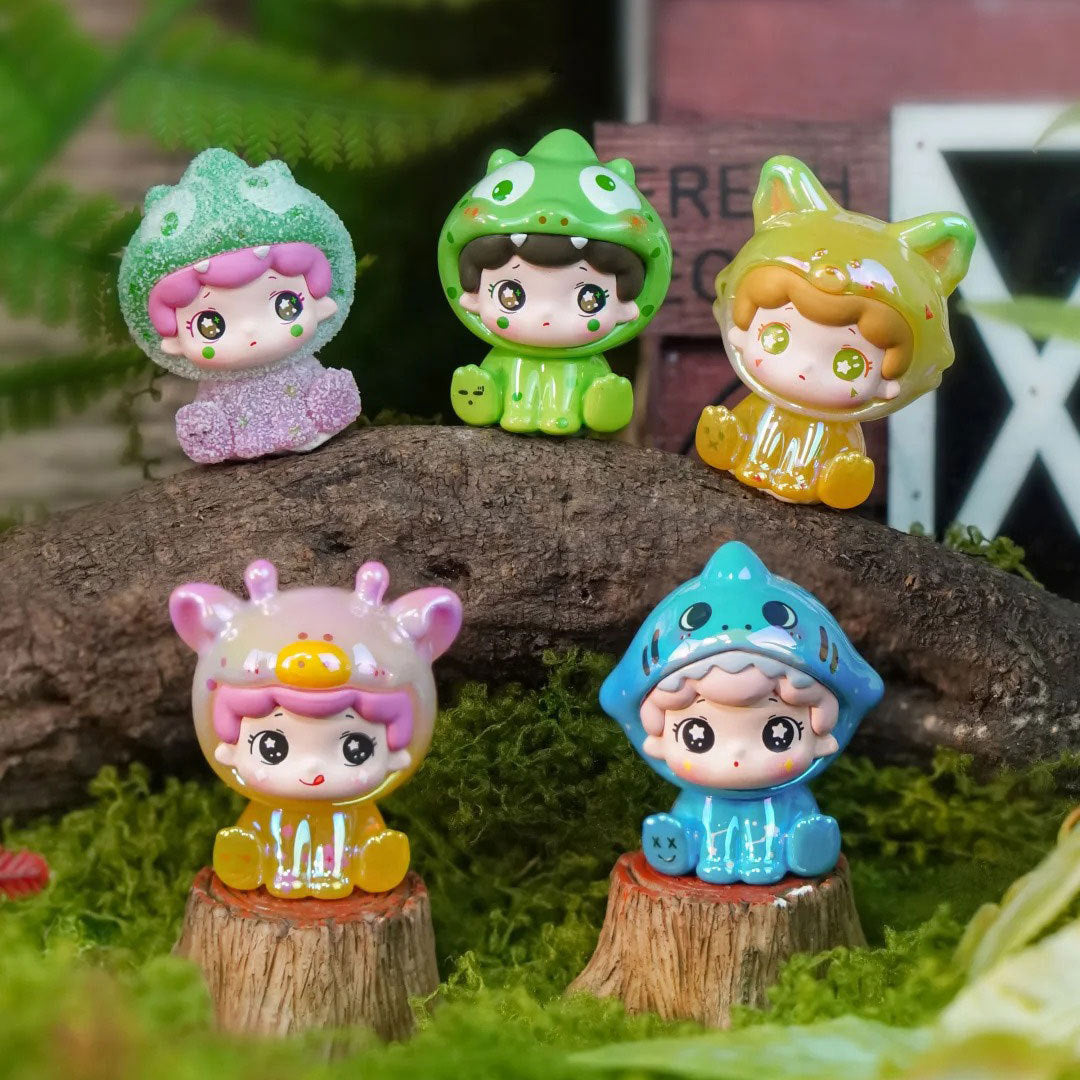【F025】LITTER BEAR FOREST WONDERLAND CITY SERIES FIGURES