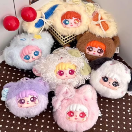 【T220】Sanmi Rabbit Animal Cosmetic Mirror plush Blind Box