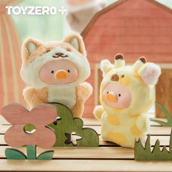 【T126】LuLu The Piggy Animal Party-Puppet Show PVC Face Plush Keychain Blind Box